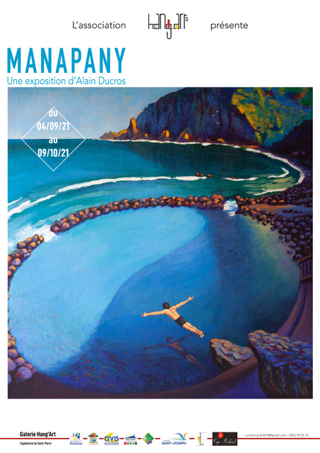 Exposition "Manapany"  Alain Ducros, galerie "Hang'Art" à Saint-Pierre 974, septembre 2021