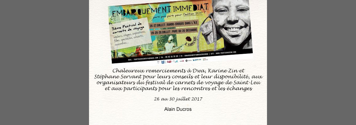 Carnet de voyage au Festival 
